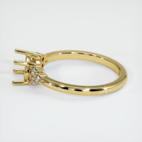 18K Yellow Gold Accent Stones Ring Setting Image