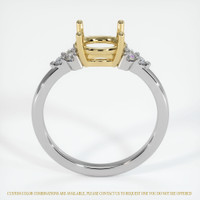 14K Yellow & White Accent Stones Ring Setting Image