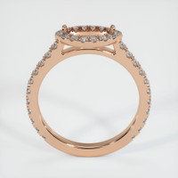 18K Rose Gold Pave Ring Setting Image