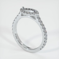 14K White Gold Pave Ring Setting Video