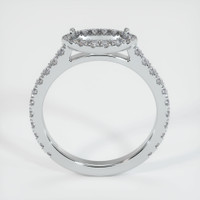 14K White Gold Pave Ring Setting Image