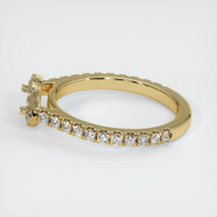 14K Yellow Gold Pave Ring Setting Image