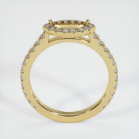 14K Yellow Gold Pave Ring Setting Image