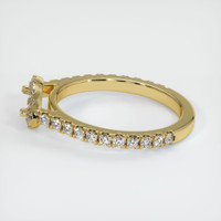 18K Yellow Gold Pave Ring Setting Image
