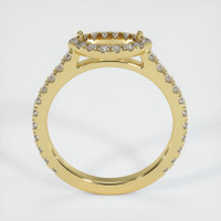 18K Yellow Gold Pave Ring Setting Image