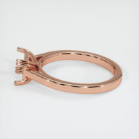 14K Rose Gold Solitaire Ring Setting Image