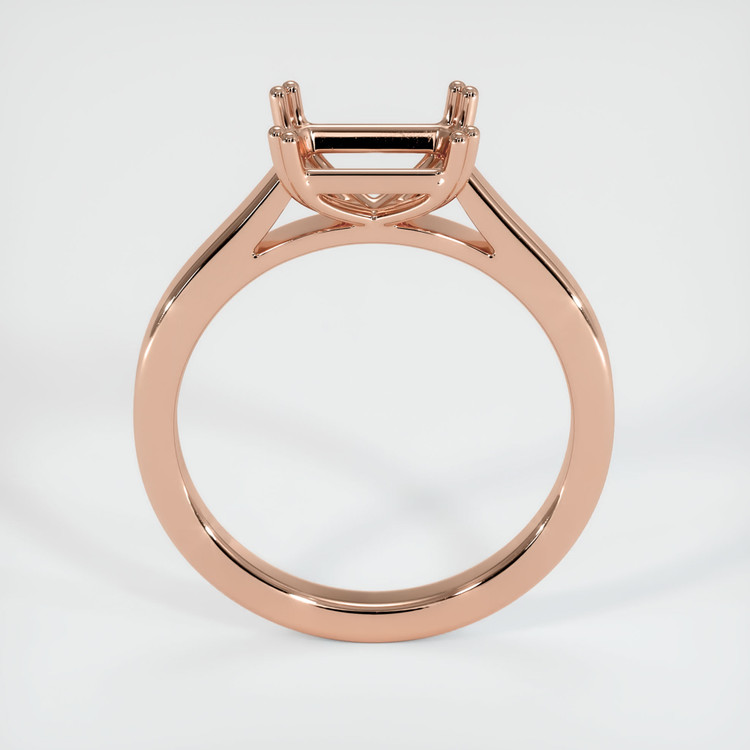14K Rose Gold Solitaire Ring Setting
