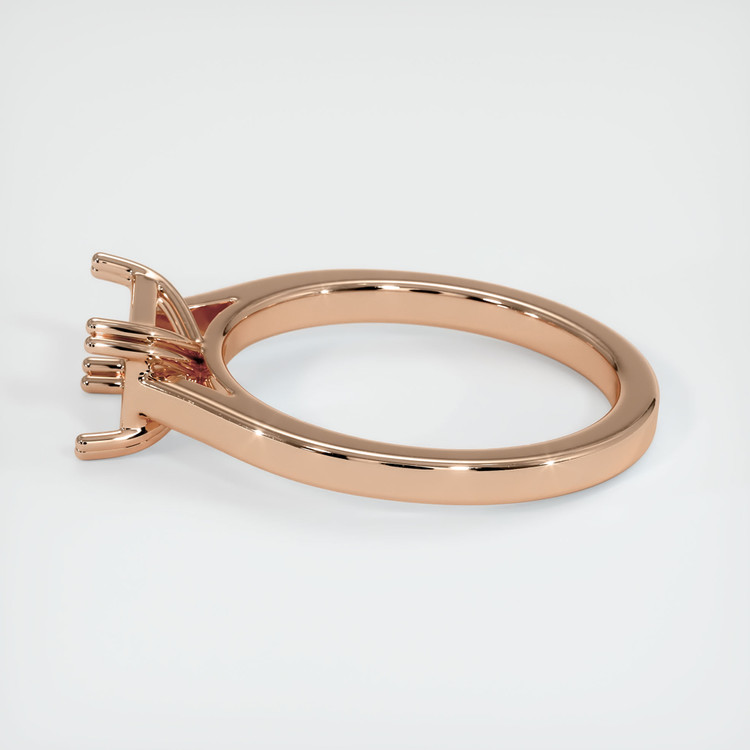 18K Rose Gold Solitaire Ring Setting
