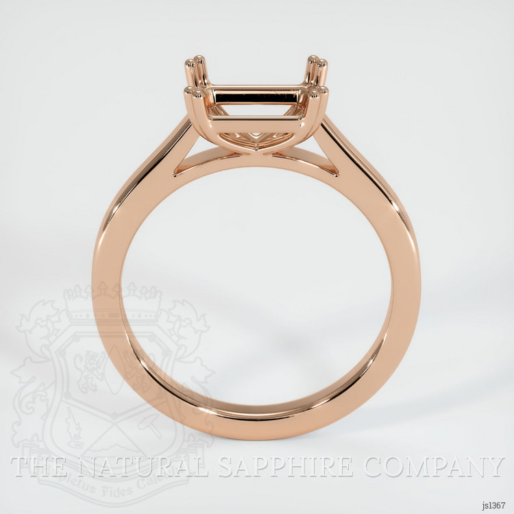 18K Rose Gold Solitaire Ring Setting