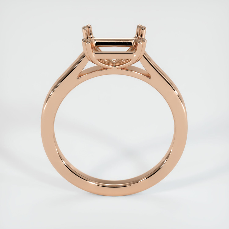 18K Rose Gold Solitaire Ring Setting