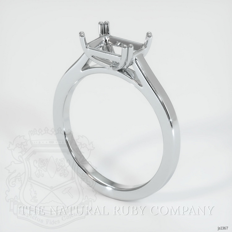 Silver Solitaire Ring Setting
