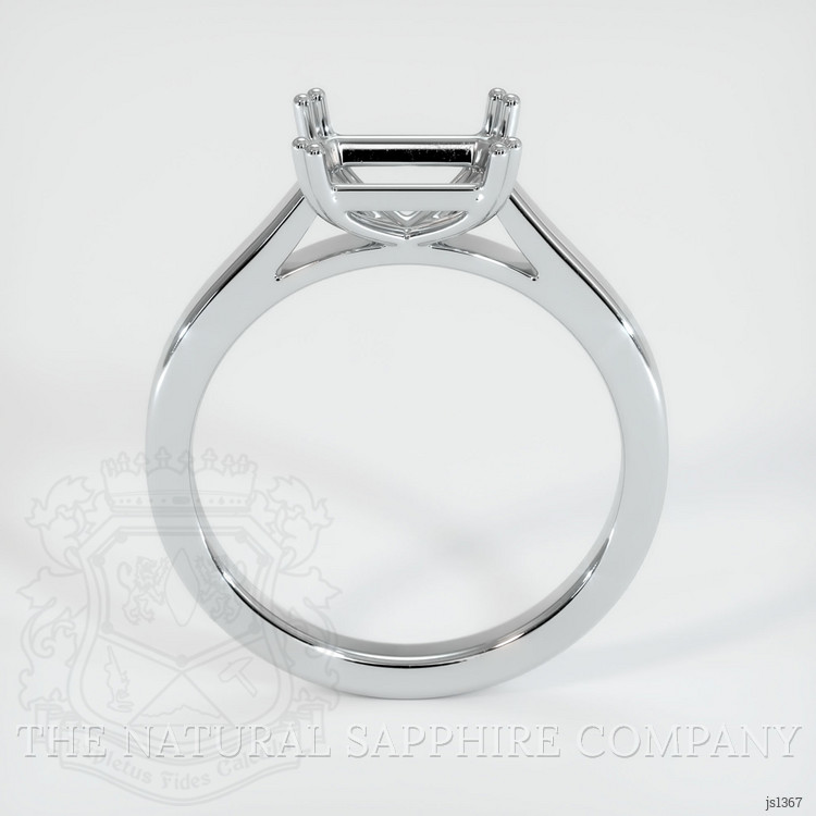 10K White Gold Solitaire Ring Setting