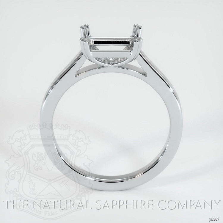 14K White Gold Solitaire Ring Setting