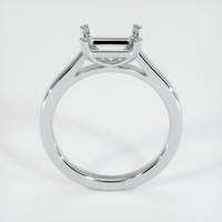 18K White Gold Solitaire Ring Setting Image
