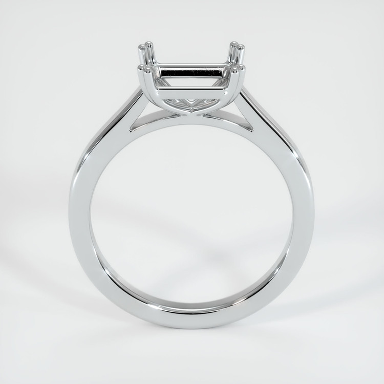 18K White Gold Solitaire Ring Setting