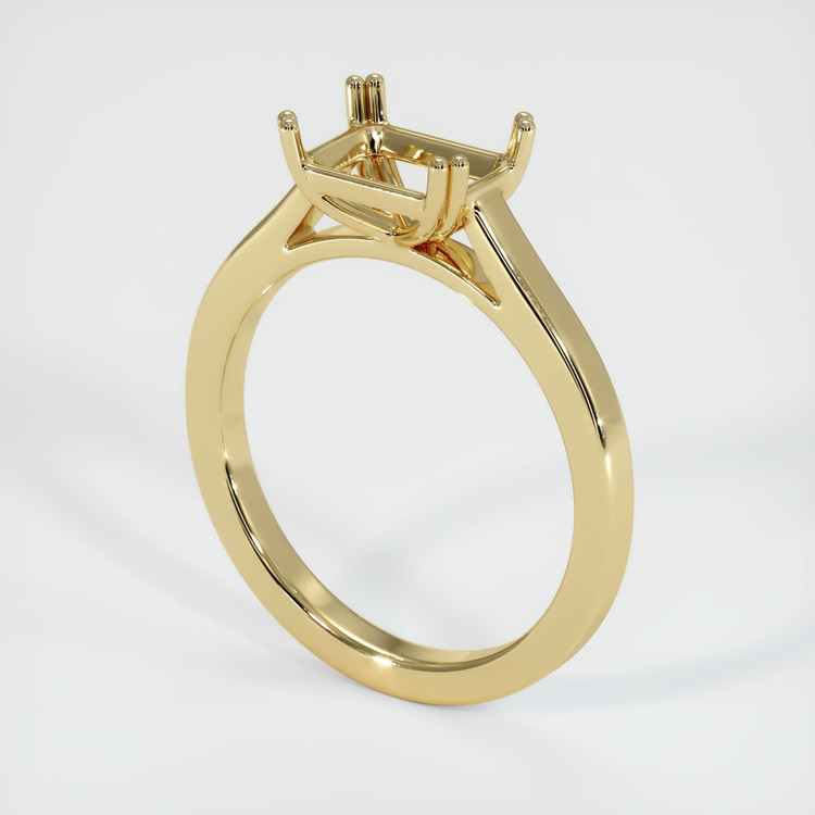 14K Yellow Gold Solitaire Ring Setting