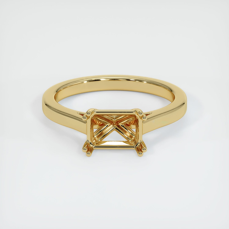 14K Yellow Gold Solitaire Ring Setting