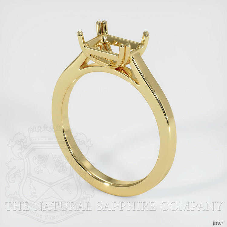 18K Yellow Gold Solitaire Ring Setting
