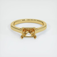 18K Yellow Gold Solitaire Ring Setting Image