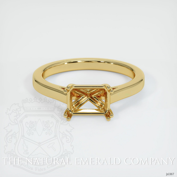 18K Yellow Gold Solitaire Ring Setting