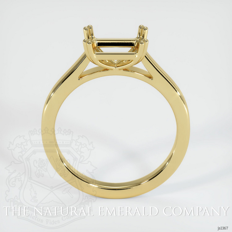 18K Yellow Gold Solitaire Ring Setting