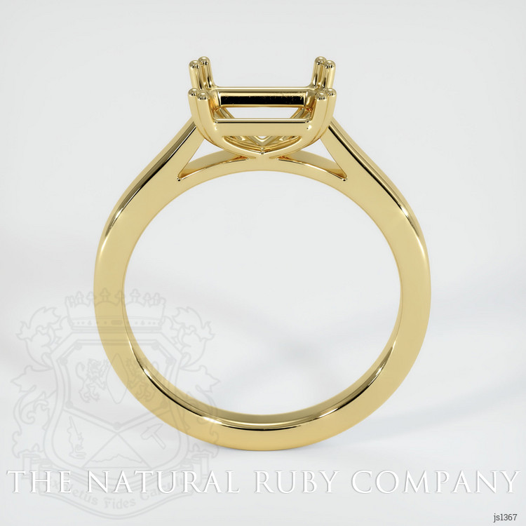 18K Yellow Gold Solitaire Ring Setting