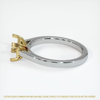 18K Yellow & White Solitaire Ring Setting Image