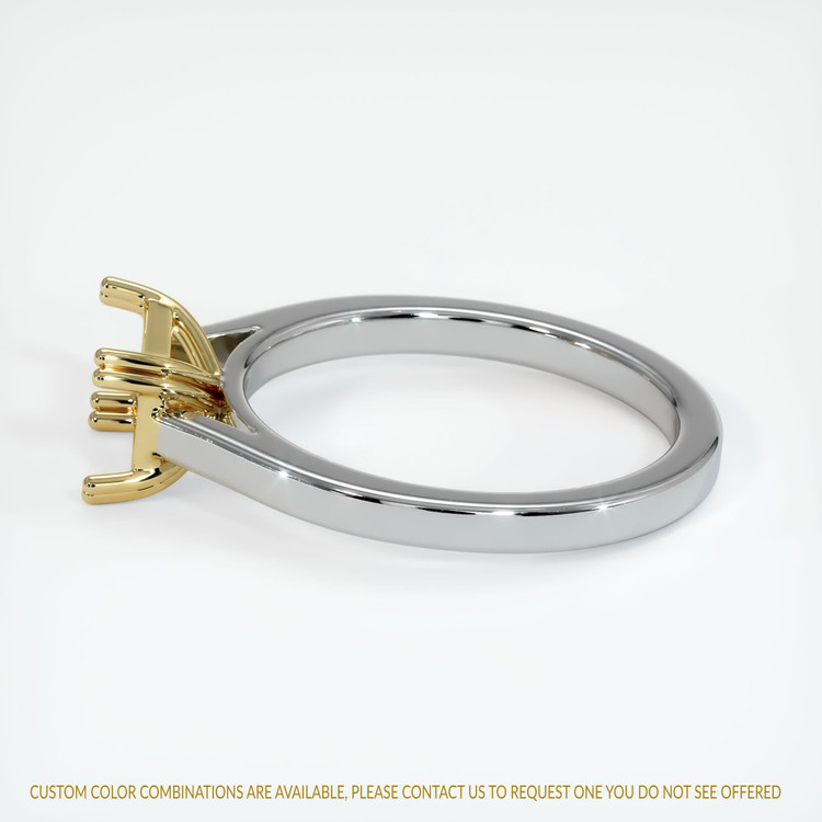 18K Yellow & White Solitaire Ring Setting