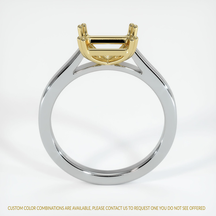 18K Yellow & White Solitaire Ring Setting