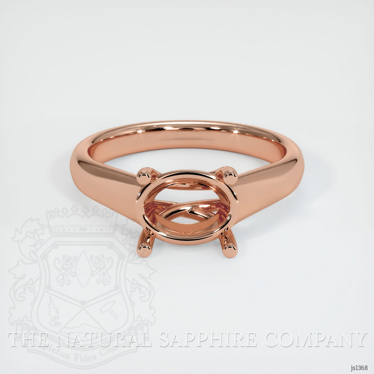 14K Rose Gold Solitaire Ring Setting