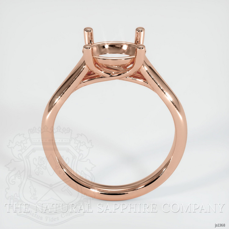 14K Rose Gold Solitaire Ring Setting