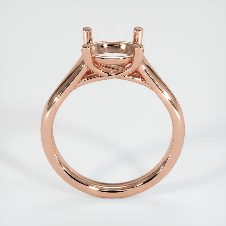 14K Rose Gold Solitaire Ring Setting