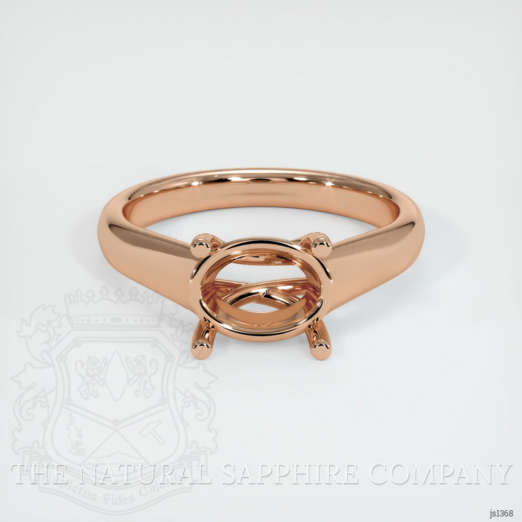 18K Rose Gold Solitaire Ring Setting