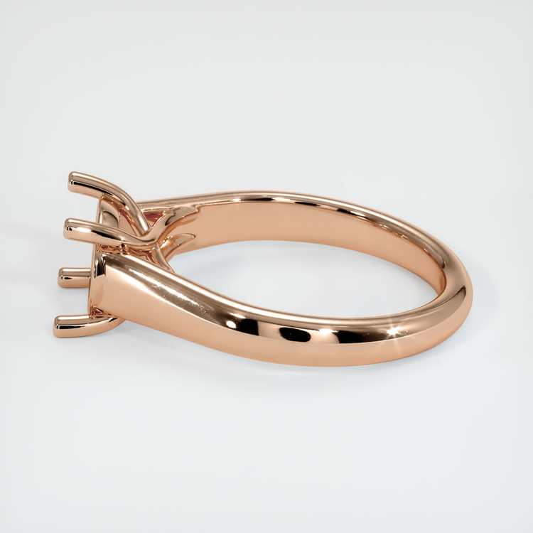 18K Rose Gold Solitaire Ring Setting