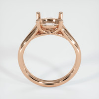 18K Rose Gold Solitaire Ring Setting Image