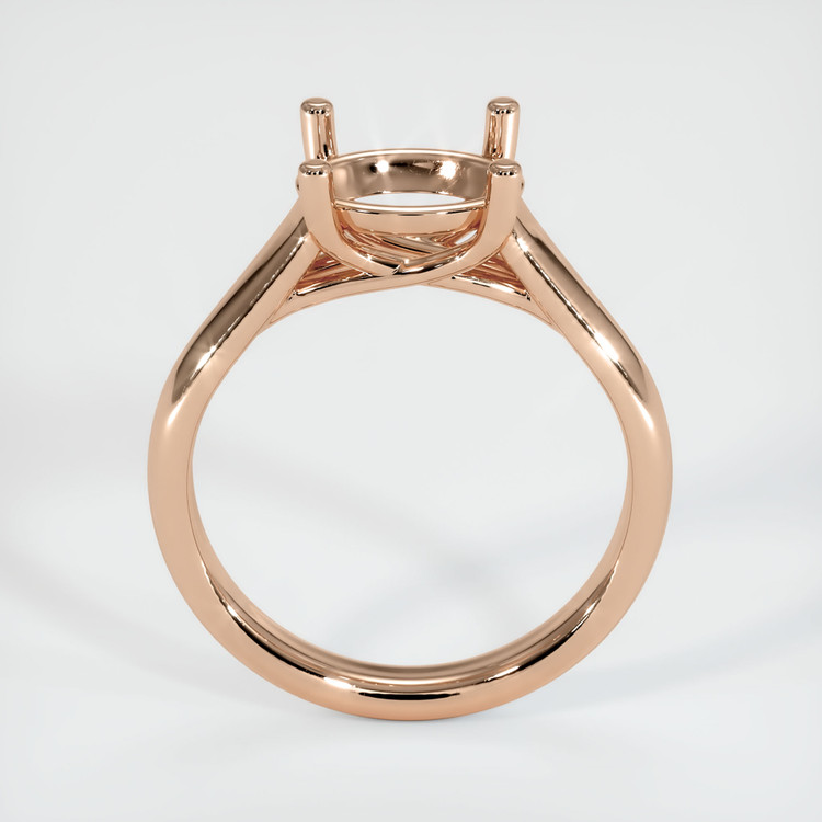 18K Rose Gold Solitaire Ring Setting