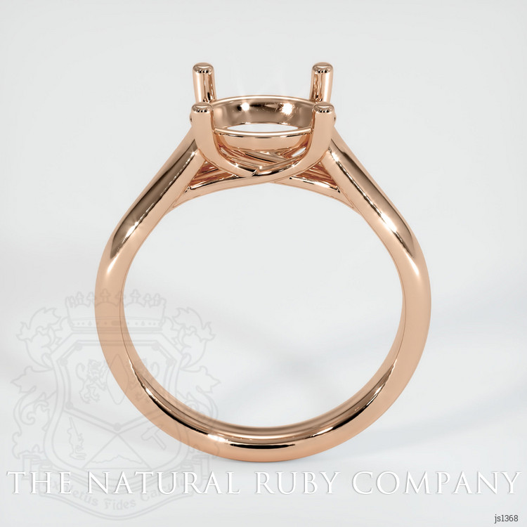 18K Rose Gold Solitaire Ring Setting