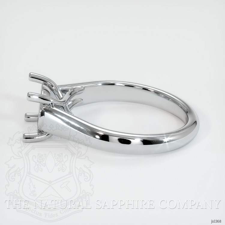 10K White Gold Solitaire Ring Setting