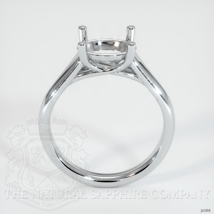 10K White Gold Solitaire Ring Setting