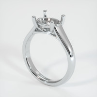 14K White Gold Solitaire Ring Setting Video