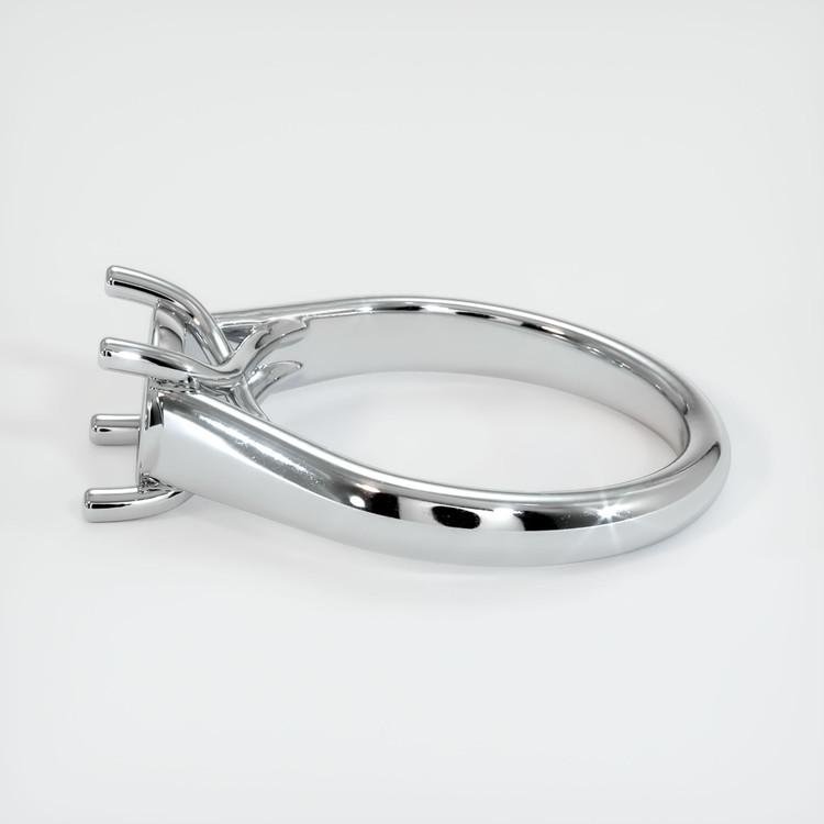 14K White Gold Solitaire Ring Setting