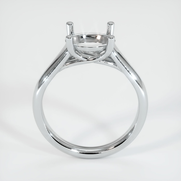 14K White Gold Solitaire Ring Setting