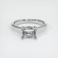 18K White Gold Solitaire Ring Setting Image