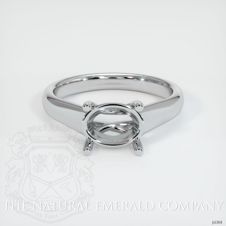 18K White Gold Solitaire Ring Setting