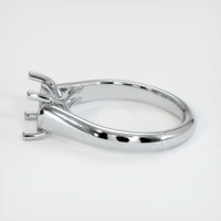 18K White Gold Solitaire Ring Setting Image