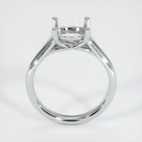 18K White Gold Solitaire Ring Setting Image
