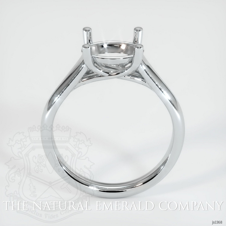 18K White Gold Solitaire Ring Setting