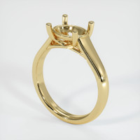 14K Yellow Gold Solitaire Ring Setting Video