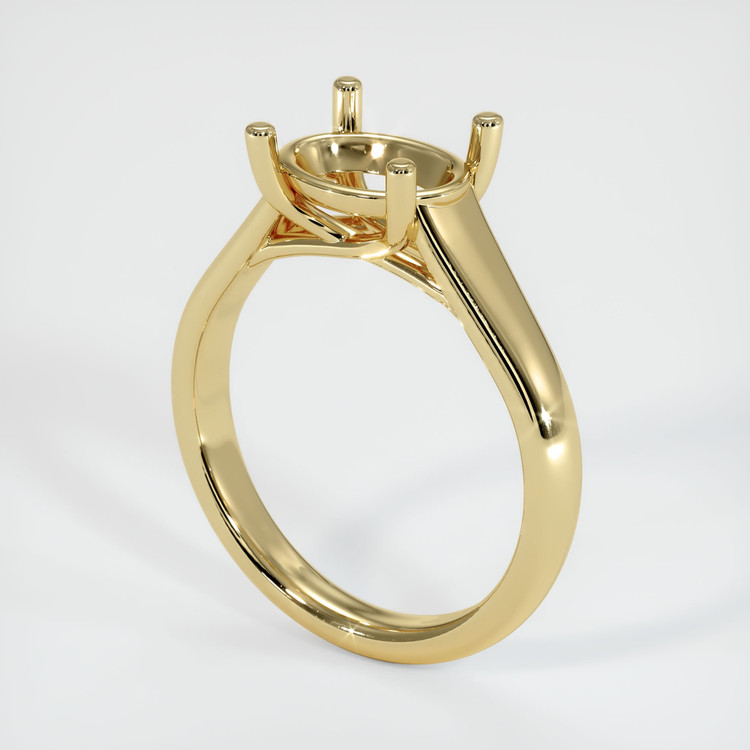 14K Yellow Gold Solitaire Ring Setting