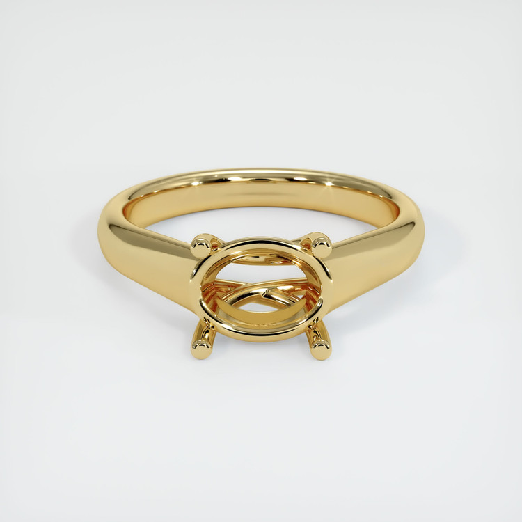 14K Yellow Gold Solitaire Ring Setting